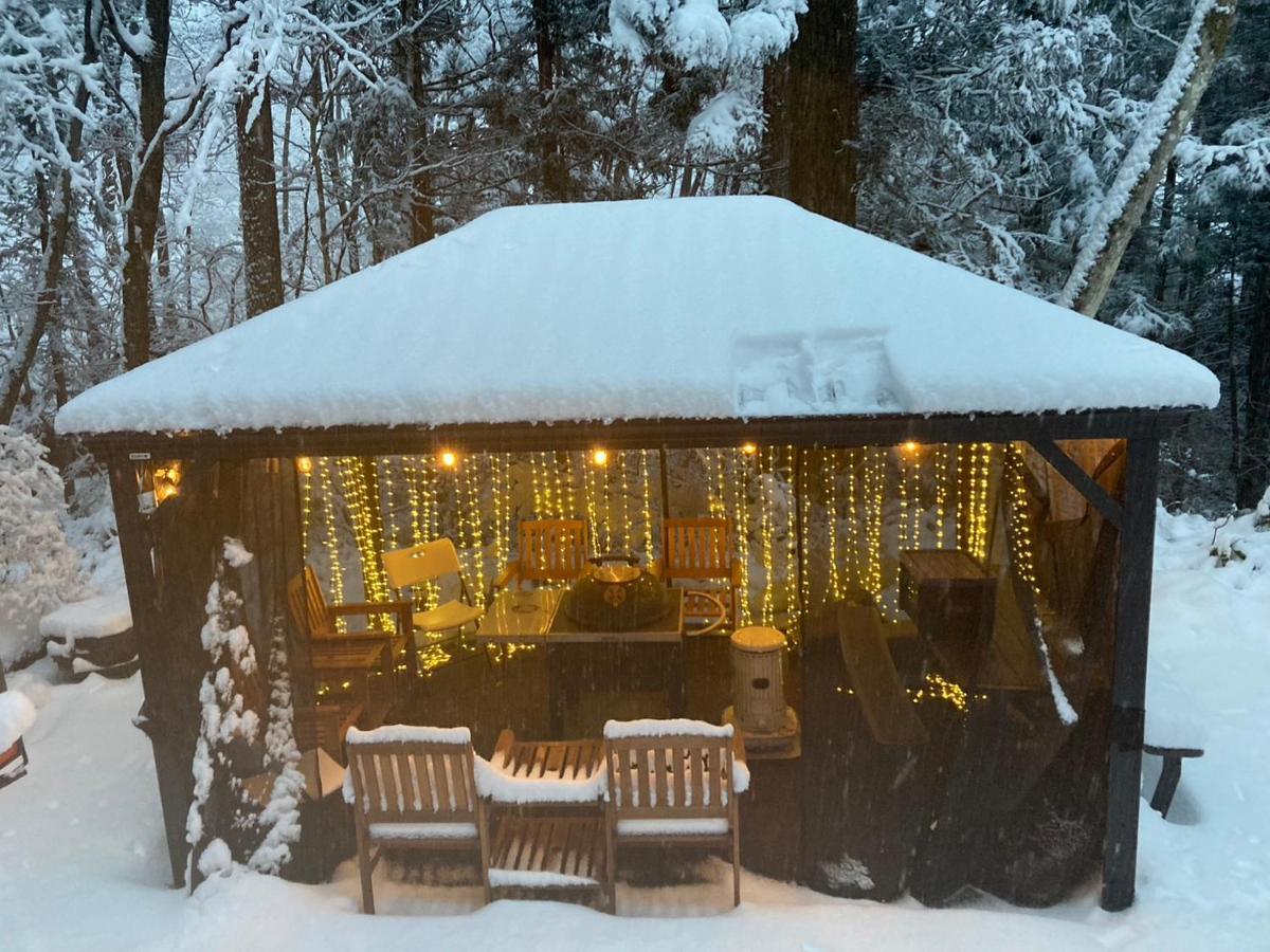 一棟貸切 森のお風呂とアウトドアサウナ 日光雪月花 Villa Bagian luar foto