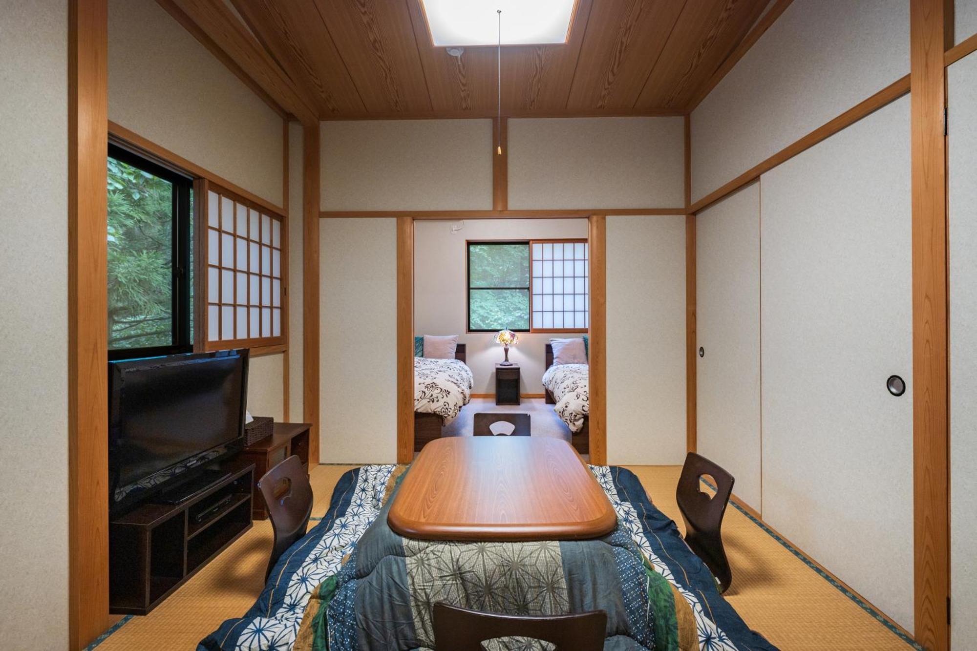 一棟貸切 森のお風呂とアウトドアサウナ 日光雪月花 Villa Bagian luar foto